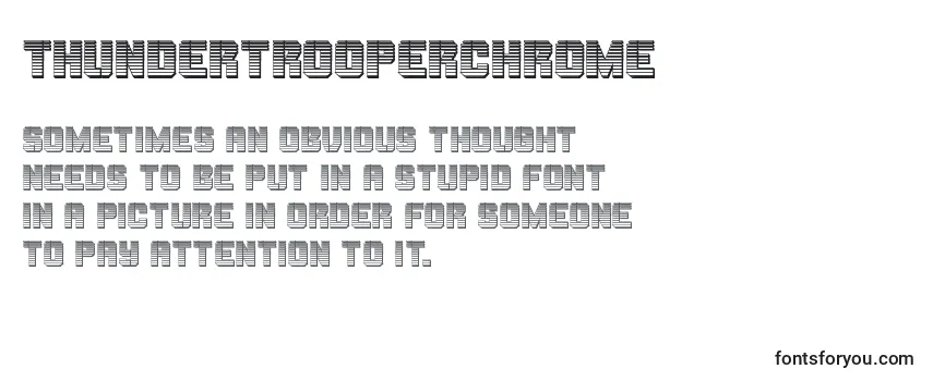 Шрифт Thundertrooperchrome