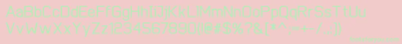 CobolBold Font – Green Fonts on Pink Background