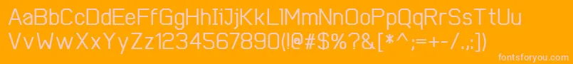 CobolBold Font – Pink Fonts on Orange Background