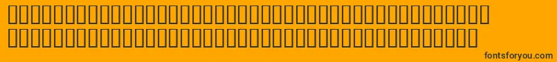 Шрифт Trainee – чёрные шрифты на оранжевом фоне