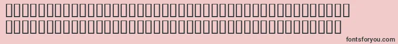 フォントTrainee – ピンクの背景に黒い文字