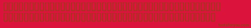 フォントTrainee – 赤い背景に茶色の文字