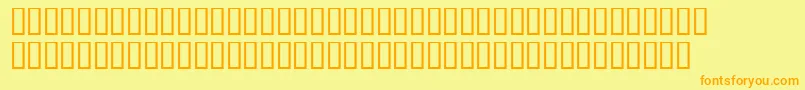 Trainee-fontti – oranssit fontit keltaisella taustalla