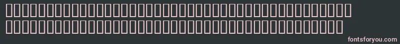 Trainee-fontti – vaaleanpunaiset fontit mustalla taustalla