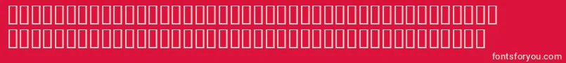 フォントTrainee – 赤い背景にピンクのフォント