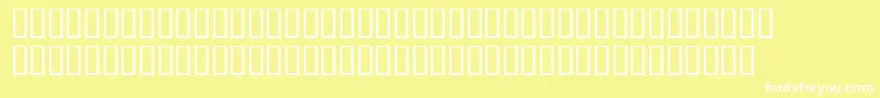 Czcionka Trainee – białe czcionki na żółtym tle