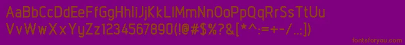 IntropolBold Font – Brown Fonts on Purple Background