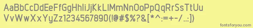 IntropolBold Font – Gray Fonts on Yellow Background