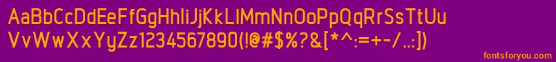 IntropolBold Font – Orange Fonts on Purple Background