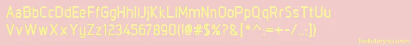 IntropolBold Font – Yellow Fonts on Pink Background