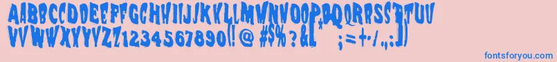 Vtcnightofthewackeddead Font – Blue Fonts on Pink Background