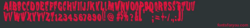 Vtcnightofthewackeddead Font – Red Fonts on Black Background