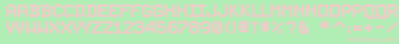 PixelsplitterBold Font – Pink Fonts on Green Background