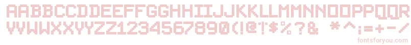 PixelsplitterBold Font – Pink Fonts on White Background