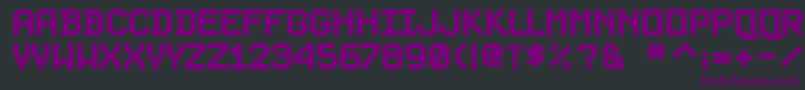 Шрифт PixelsplitterBold – фиолетовые шрифты на чёрном фоне