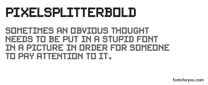 Шрифт PixelsplitterBold