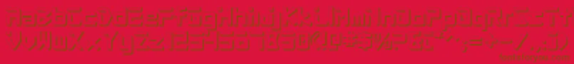 Saiba mais sobre a fonte ProcyonShadow Fonte ProcyonShadow – fontes marrons em um fundo vermelho