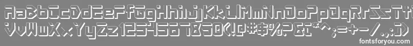 Weitere Informationen zur ProcyonShadow-Schriftart ProcyonShadow-Schriftart – Weiße Schriften auf grauem Hintergrund