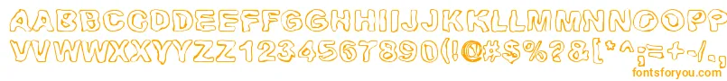 Huhtikuu Font – Orange Fonts on White Background