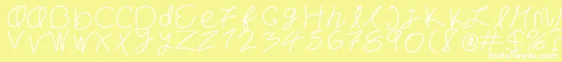 fuente YouMeAndCoffee – Fuentes Blancas Sobre Fondo Amarillo