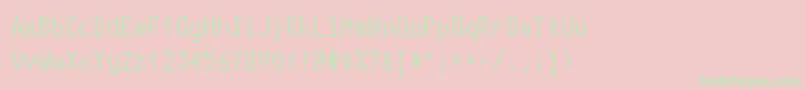 TelidoninkrgBold Font – Green Fonts on Pink Background