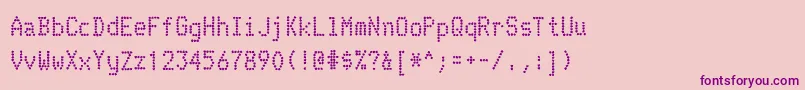TelidoninkrgBold Font – Purple Fonts on Pink Background