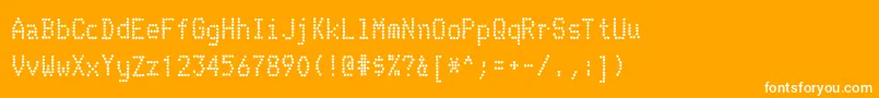 TelidoninkrgBold Font – White Fonts on Orange Background