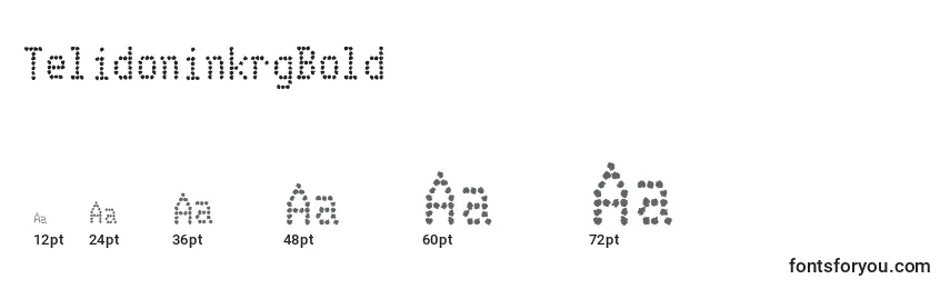 TelidoninkrgBold Font Sizes