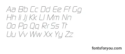 ModaernelightItalic-fontti