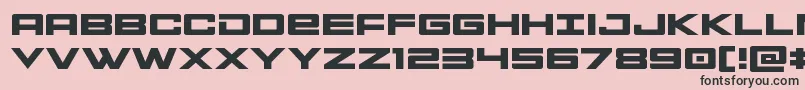 Montrocexpand Font – Black Fonts on Pink Background
