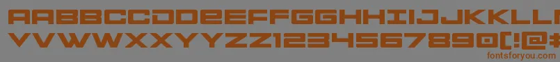 Montrocexpand Font – Brown Fonts on Gray Background