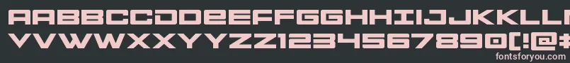 Montrocexpand Font – Pink Fonts on Black Background