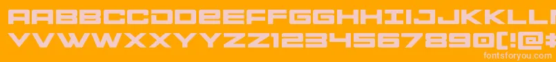 Montrocexpand Font – Pink Fonts on Orange Background