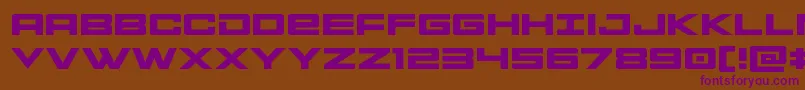 Montrocexpand Font – Purple Fonts on Brown Background