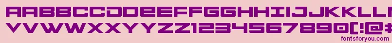 Montrocexpand Font – Purple Fonts on Pink Background