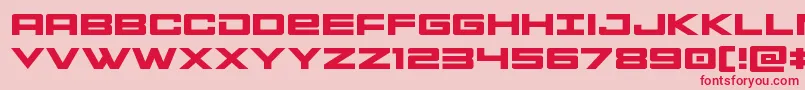 Montrocexpand Font – Red Fonts on Pink Background