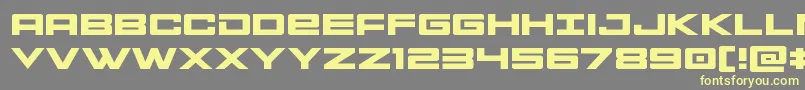 Montrocexpand Font – Yellow Fonts on Gray Background