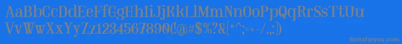MountregularPersonaluse Font – Gray Fonts on Blue Background