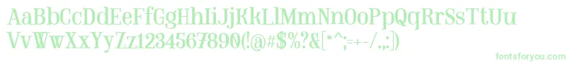 MountregularPersonaluse Font – Green Fonts on White Background