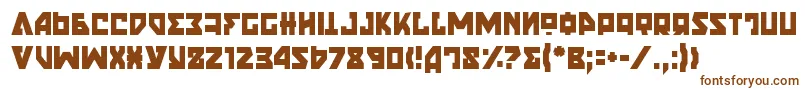 Шрифт NyetSemiCondensed – коричневые шрифты на белом фоне