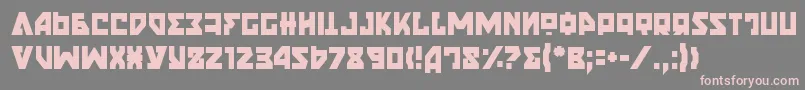 NyetSemiCondensed Font – Pink Fonts on Gray Background