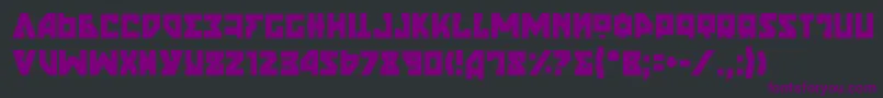 NyetSemiCondensed Font – Purple Fonts on Black Background