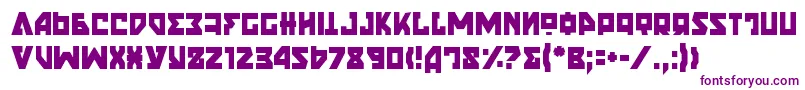 NyetSemiCondensed Font – Purple Fonts on White Background