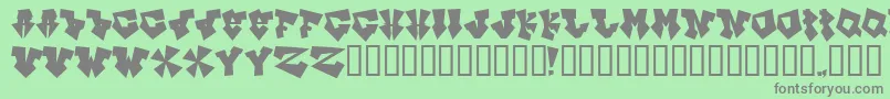 InksOlBitch Font – Gray Fonts on Green Background