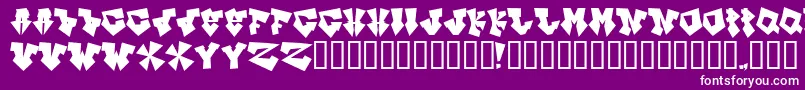 InksOlBitch Font – White Fonts on Purple Background