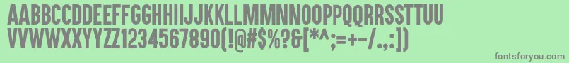 Akukamu Font – Gray Fonts on Green Background