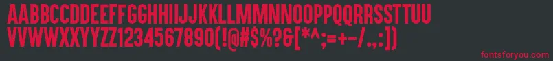 Akukamu Font – Red Fonts on Black Background