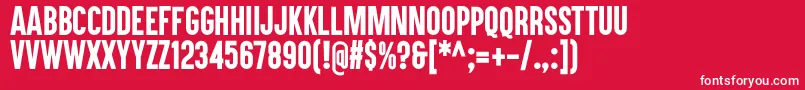 Akukamu Font – White Fonts on Red Background