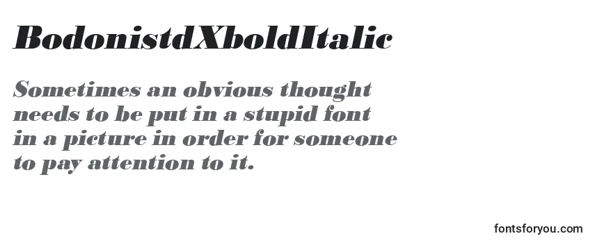 Шрифт BodonistdXboldItalic