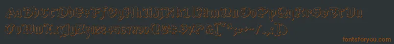 Lisätietoja Uberv2o-fontista Uberv2o-fontti – ruskeat fontit mustalla taustalla